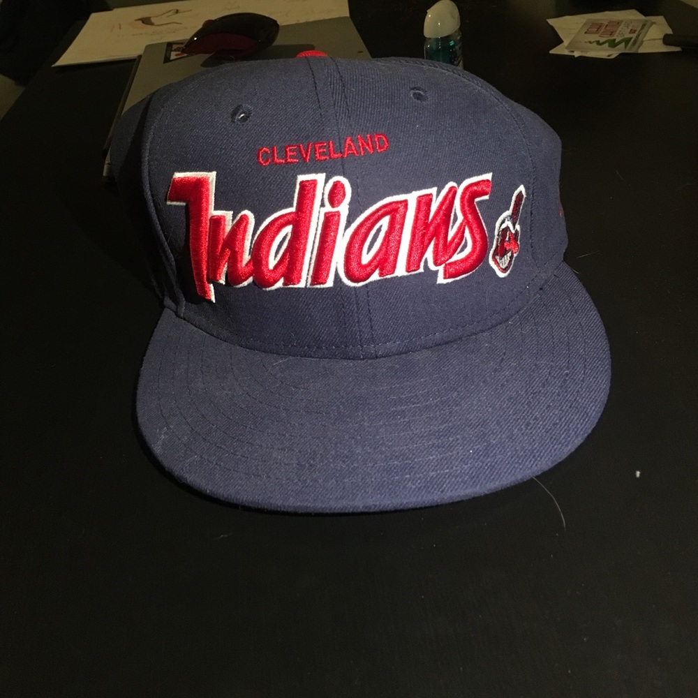 New era Cleveland Indians flat bill hat
