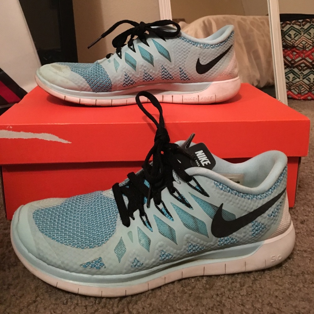 Baby Blue Nike Free 5.0