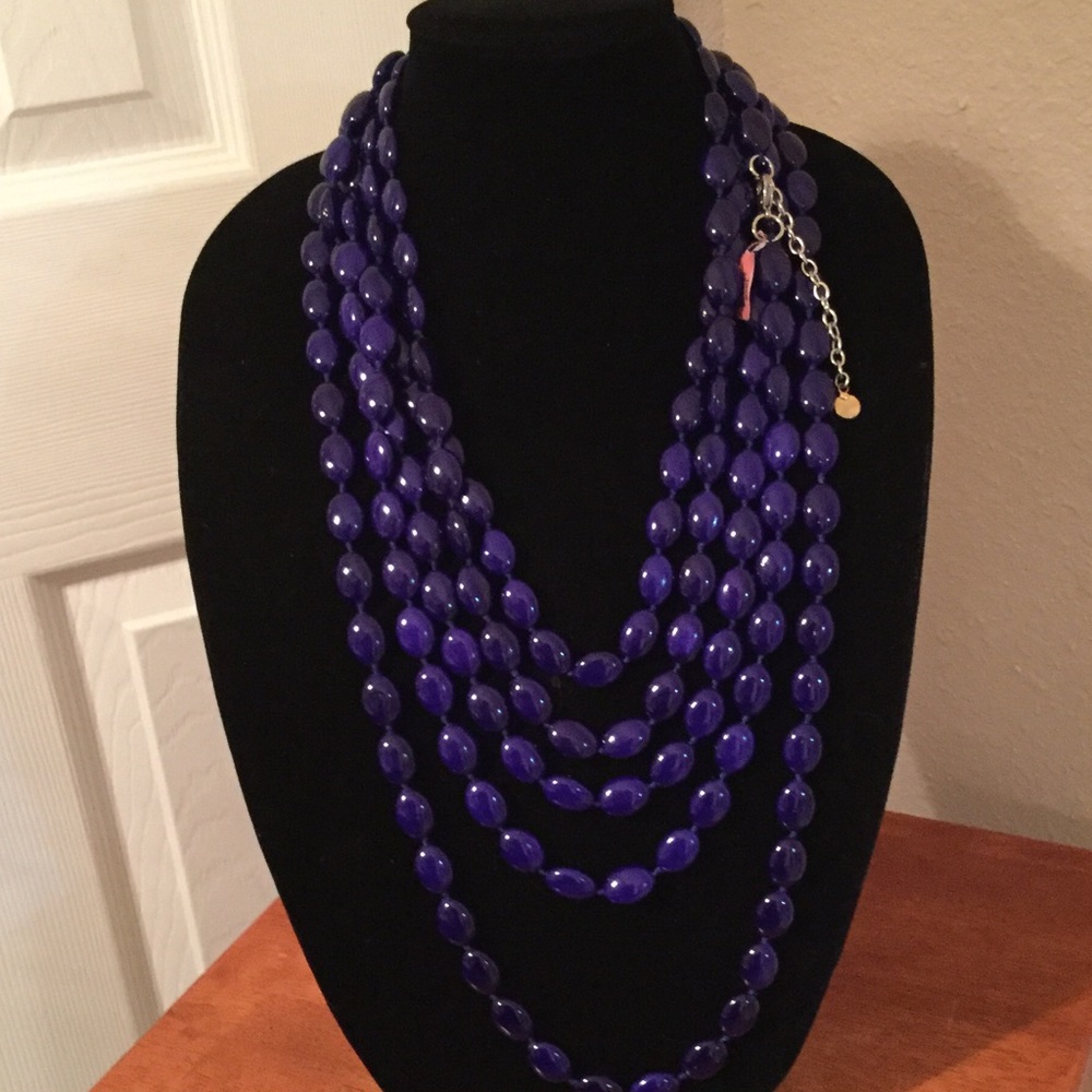 Blue howlite necklace SOLD