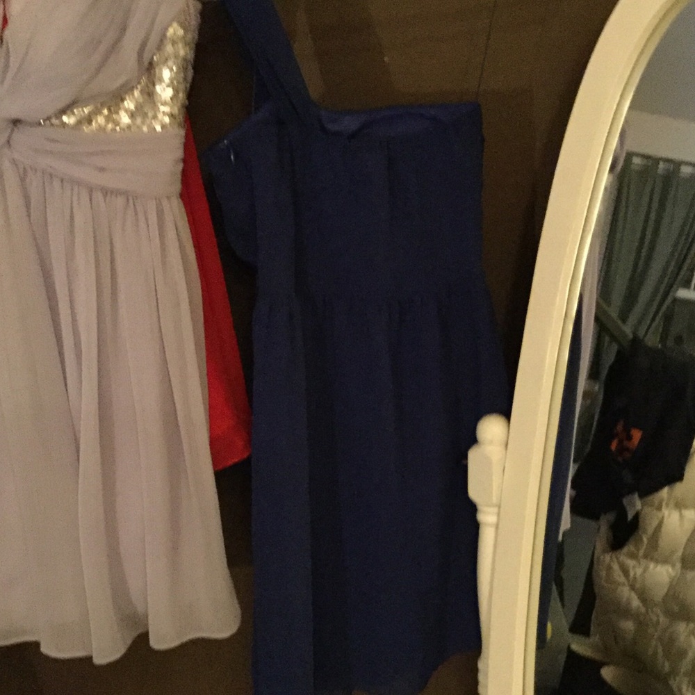 Blue cocktail dress size 1 - Picture 3 of 3