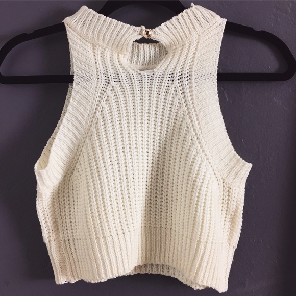 NYSHA'S KNIT CROP SWEATER TOP - Picture 2 of 3