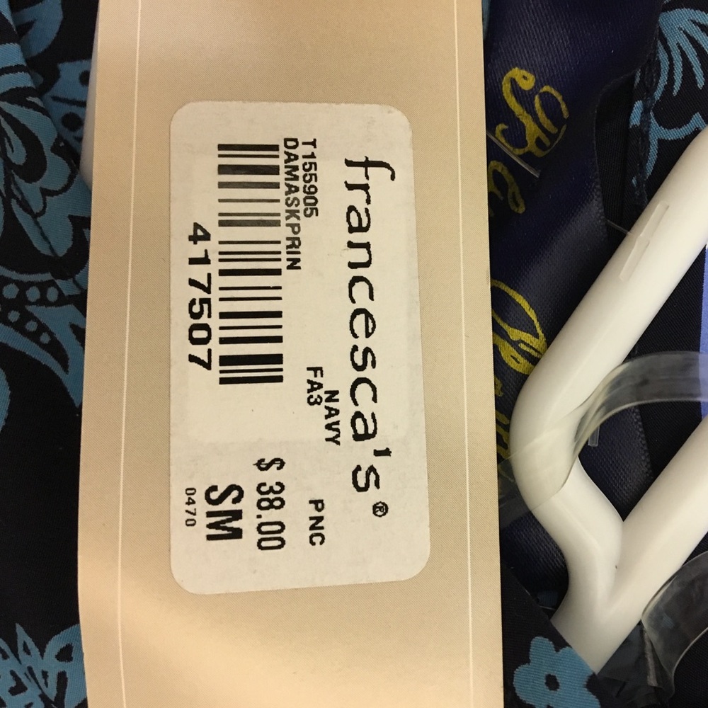 NWT Francesca's Collection Navy/blue polyester - Picture 4 of 4