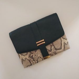 Ann Taylor Snakeskin Clutch