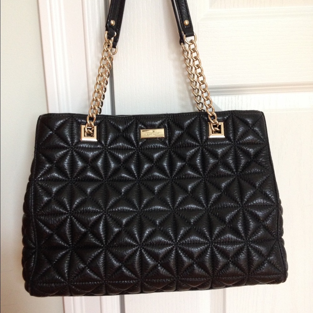 Kate Spade black quilted handbag