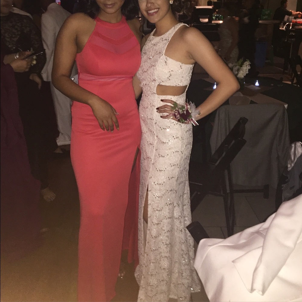 WHITE PROM DRESS