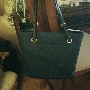 Michael Kors Navy Blue Jet Set Medium Tote