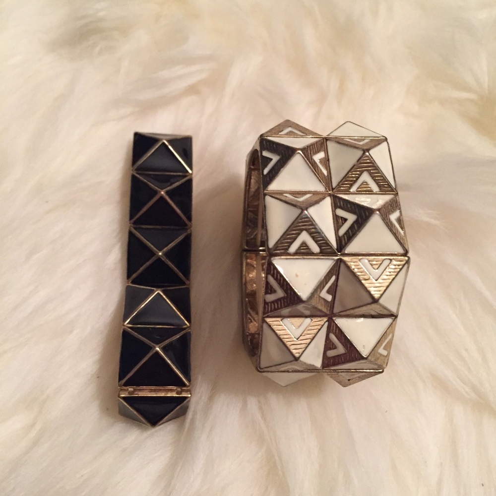 Set of Two Tribal Geo Bracelets!