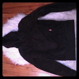 North face fuzzy hoodie with buttons:)