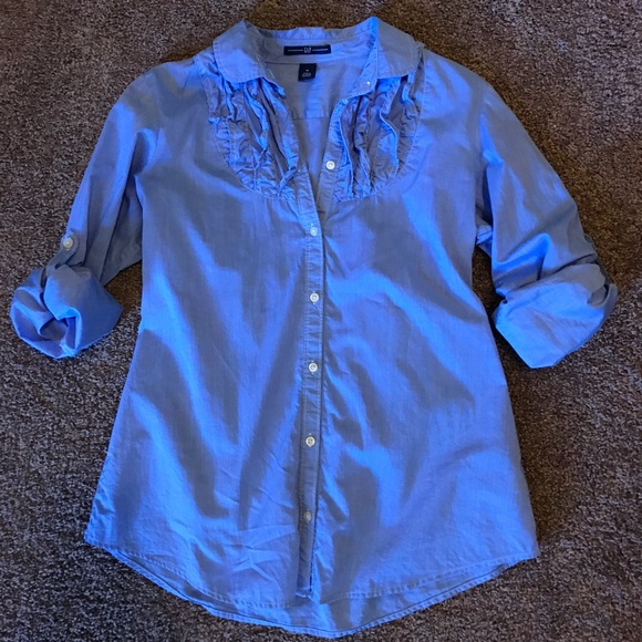 GAP tuxedo style button up - Picture 5 of 5