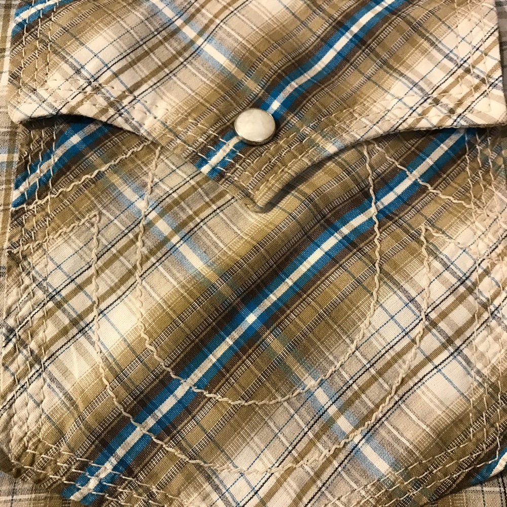True Religion Western Style Plaid Shirt