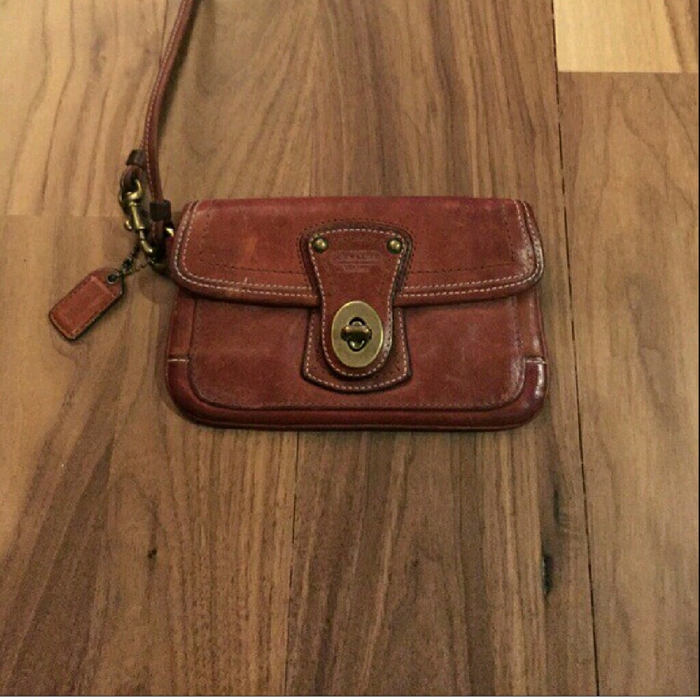Coach Whiskey Wristlet