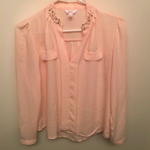 Classy pale pink blouse