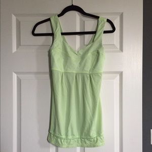 Lululemon green tank