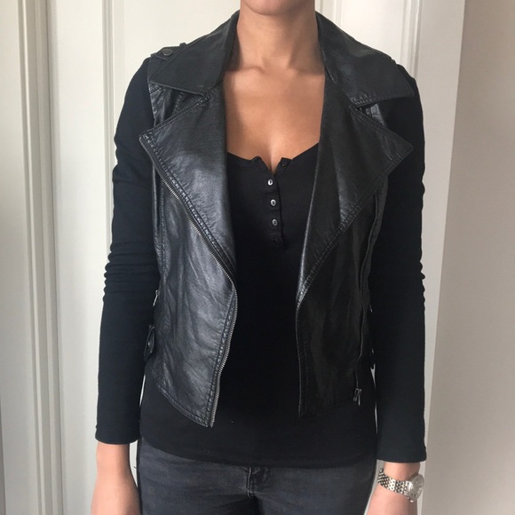 Jacket with faux leather vest built in - Picture 1 of 4