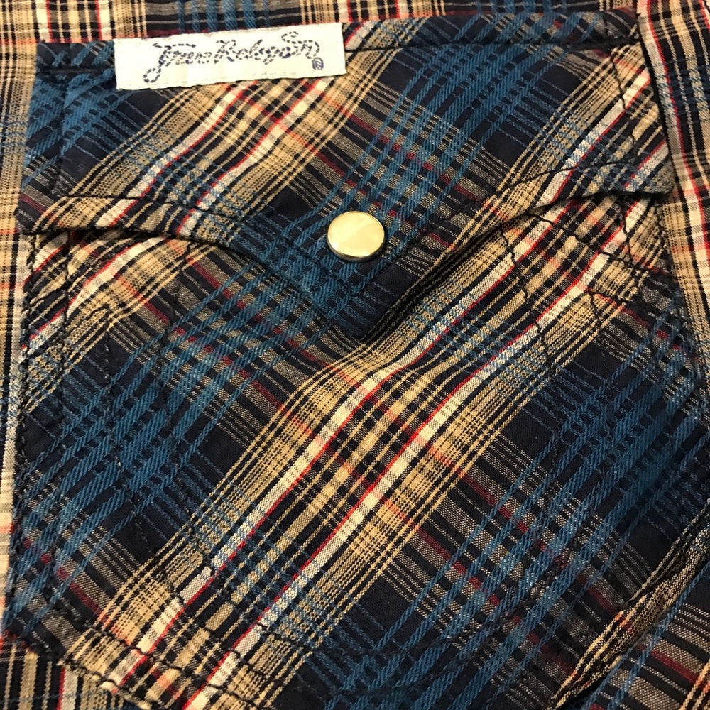 True Religion Western Style Plaid Shirt