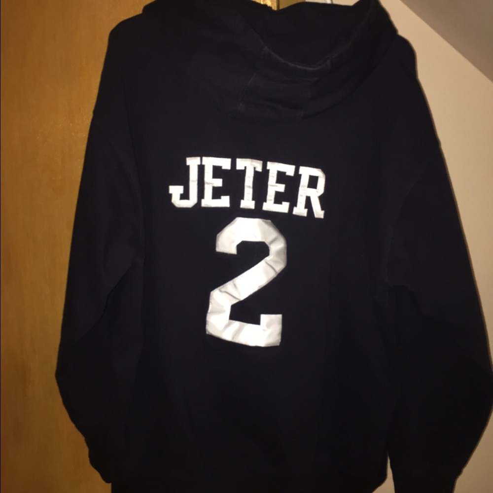 Derek Jeter Hooded Swearshirt Navy