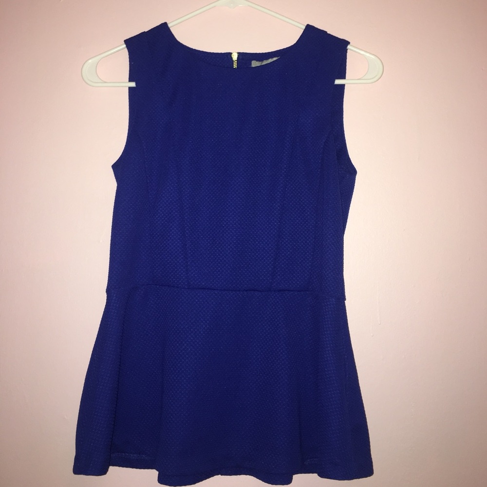 Royal Blue H&M Peplum Top