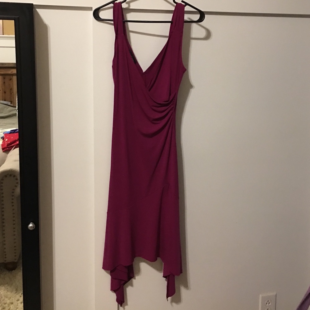 Pinkish purple flowy tank dress