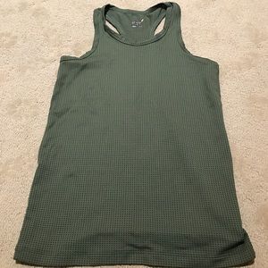 Fitted Pheel olive green workout tank