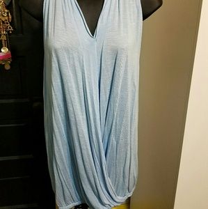 light blue tank top