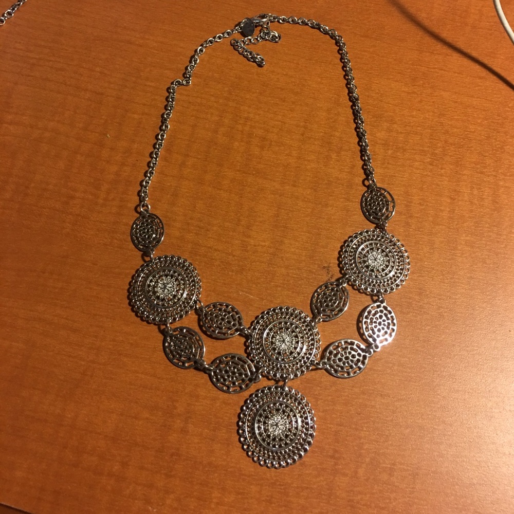 Chunky silver necklace