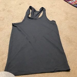 Grey fitted Lycra tank