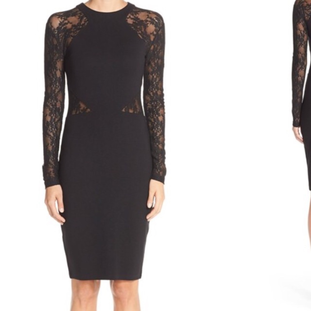 French Connection black cutout dress with tags.