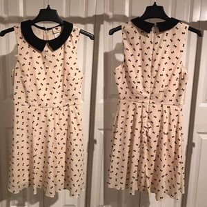 Peter Pan Collar Mini Skater Dress