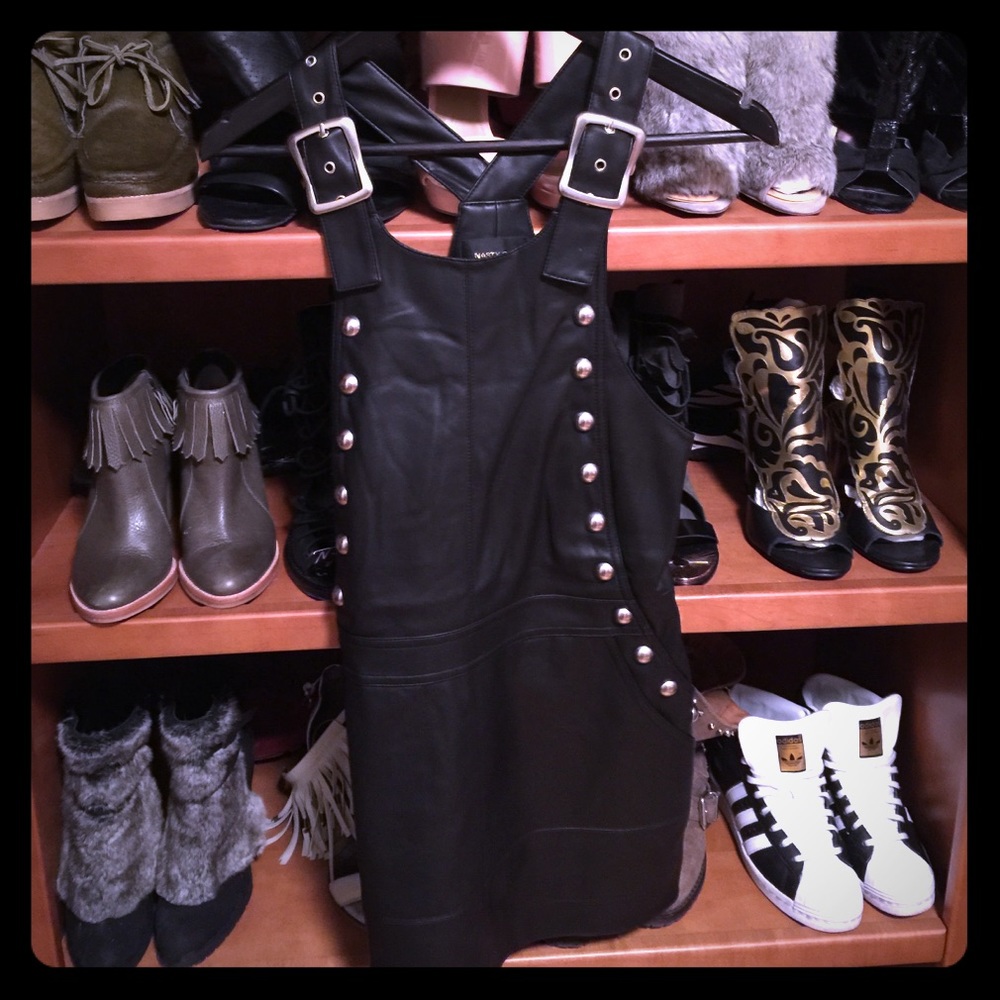 NWT Faux leather dress