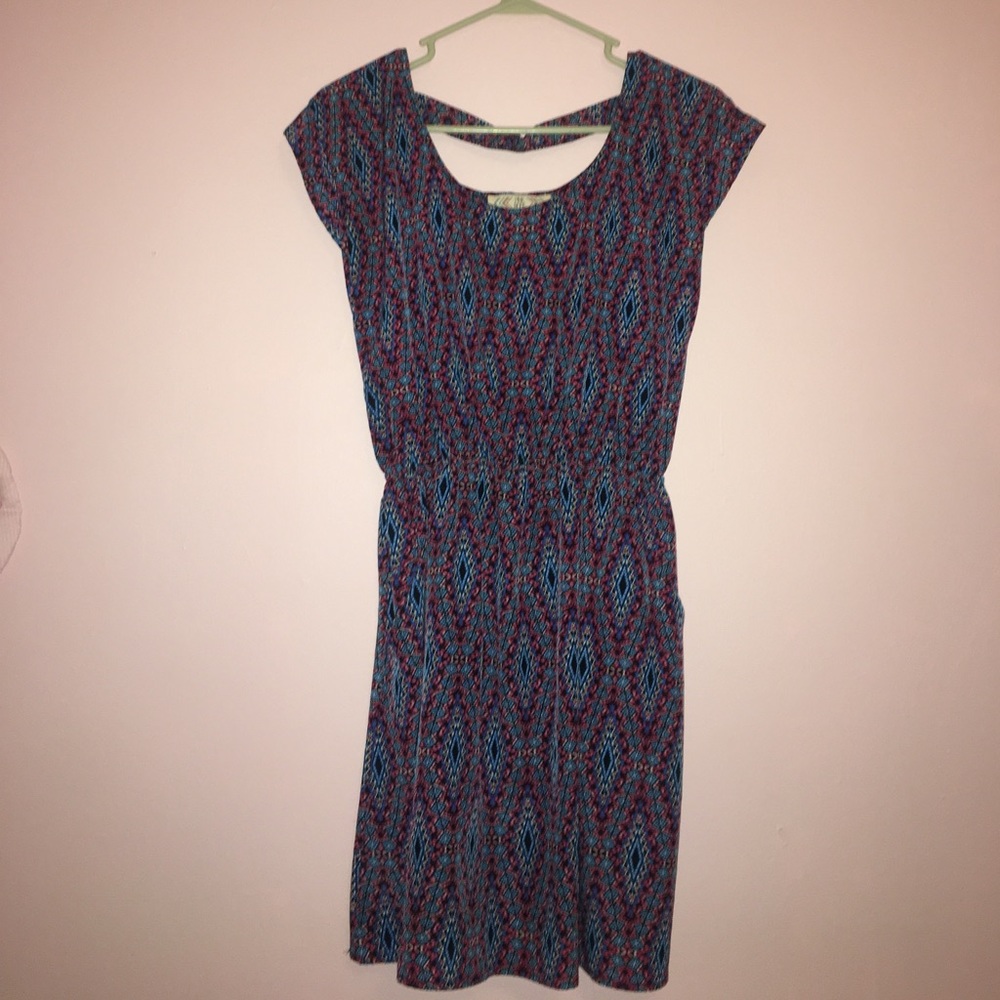 Pretty Patterned "Pink Rose" Brand Dress