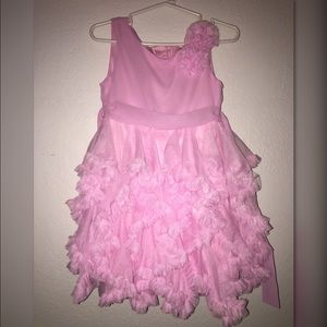 Pink ruffle dress