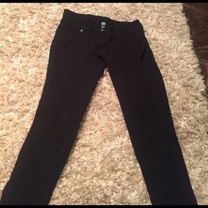 Black jeggings high waist