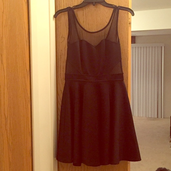 Black Satin Party Dress - Picture 1 of 5