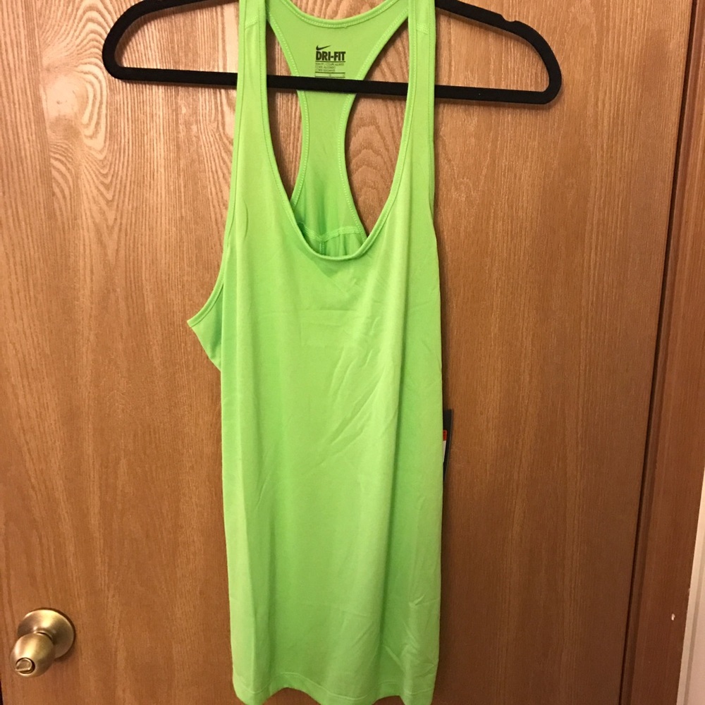 NIKE lime green racerback top