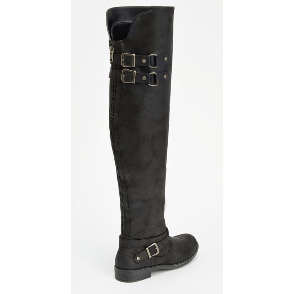 Black over the knee boots