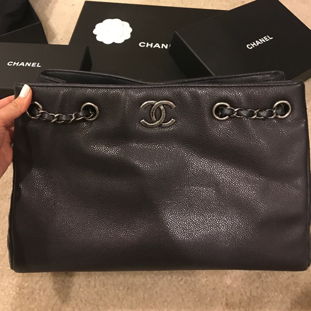 Chanel CC Tote executive shopping bag