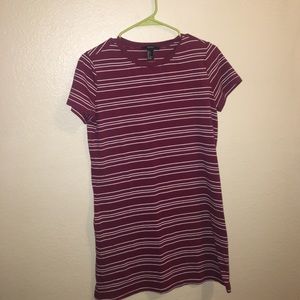 Maroon tshirt dress