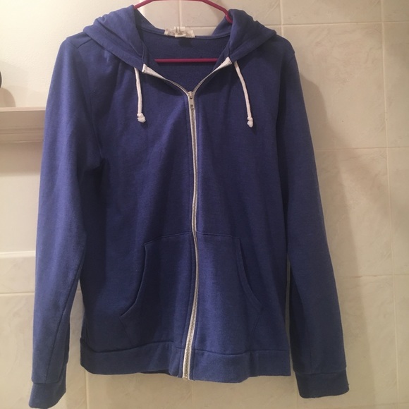 Forever 21 Purple Zip Up Hoodie Sweatshirt - Picture 2 of 4