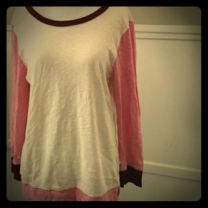 SOLD JCREW color block tee