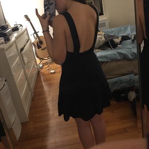 Urban Outfitters Kimchi Blue Apron Navy Dress sz 0