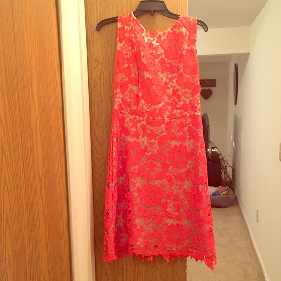 Crochet Overlay Dress - Picture 1 of 4
