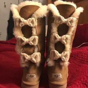 UGG BAILEY KNIT BOW