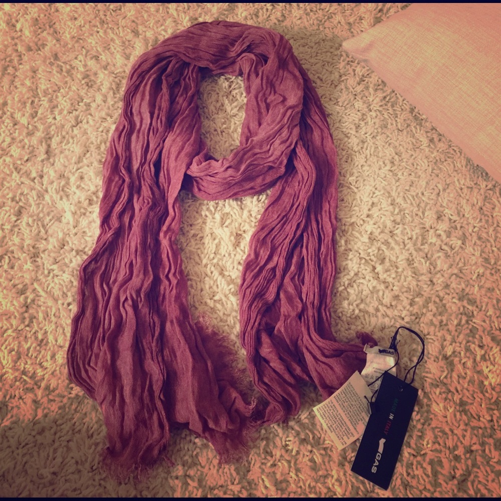 NWT Smoked purple/pink scarf - Made in Italy