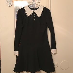 Wednesday Addams Collard black dress