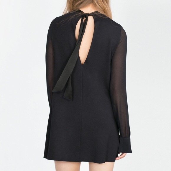 Zara Dresses & Skirts - Zara LBD w sheer sleeves