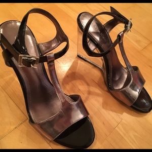 Calvin Klein glass wedge heels (lowered price!)