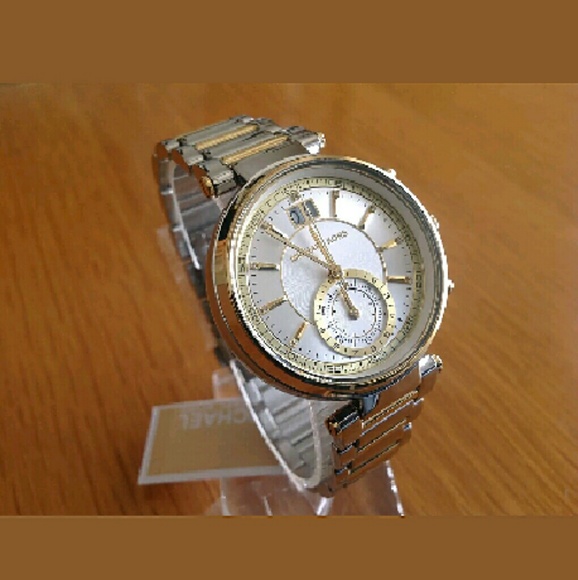 NWT Michael kors sawyer two tone watch - Picture 2 of 4
