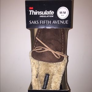 Saks 5th Ave Moccasin Slippers - Thinsulate