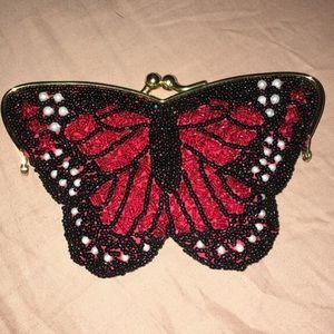 Small handmade butterfly wallet