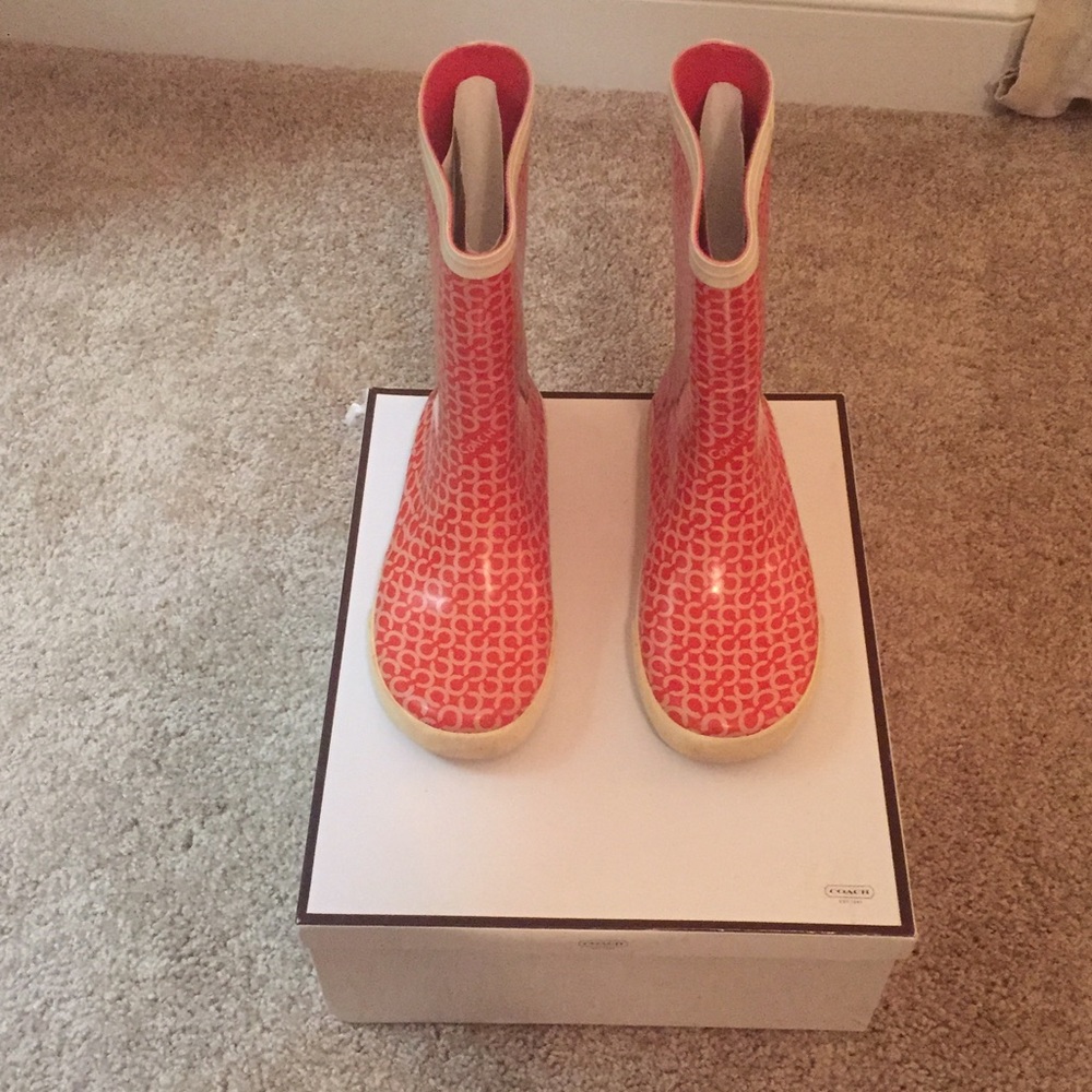 Coach Rain boots!!